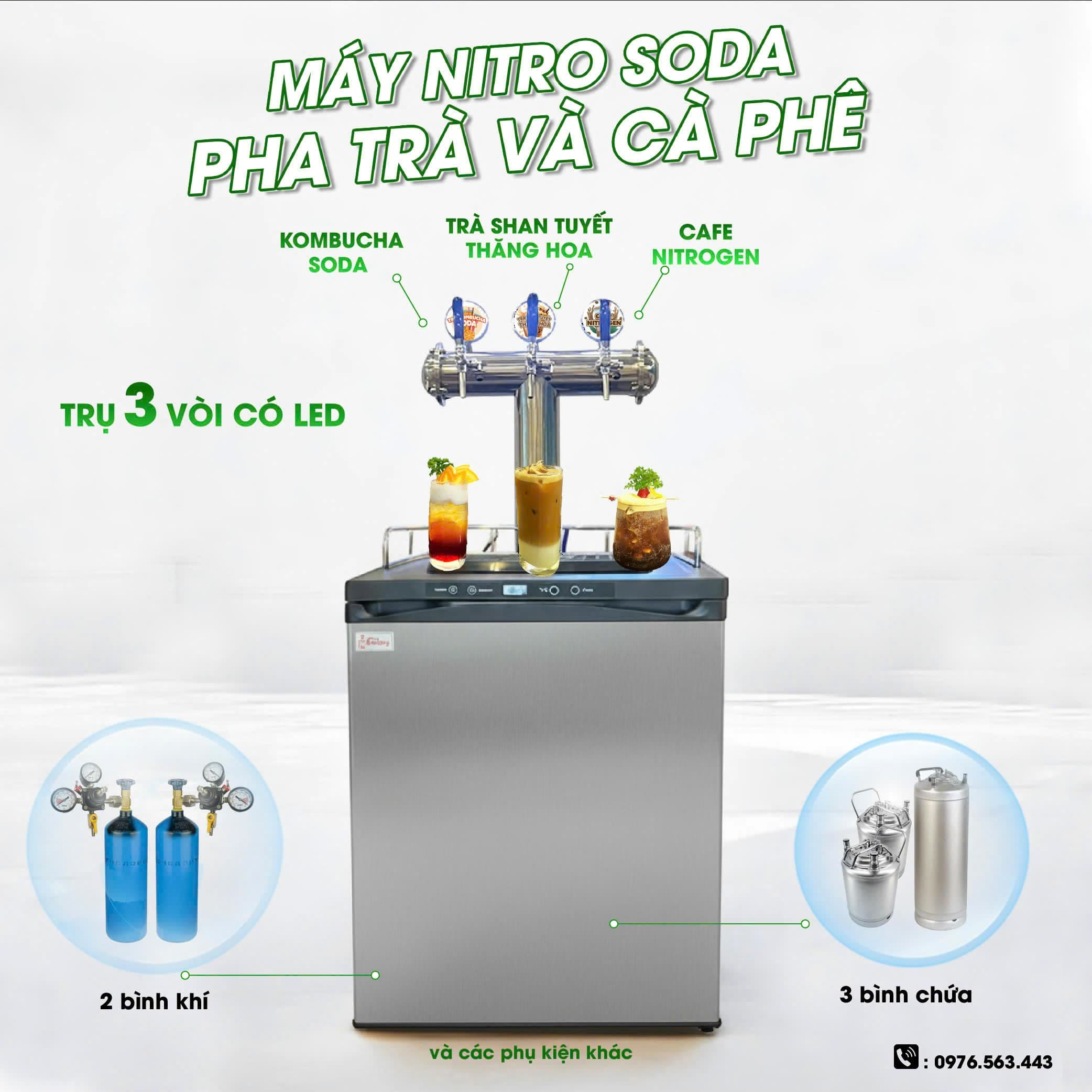 Bảng giá máy Nitro Soda 3 vòi