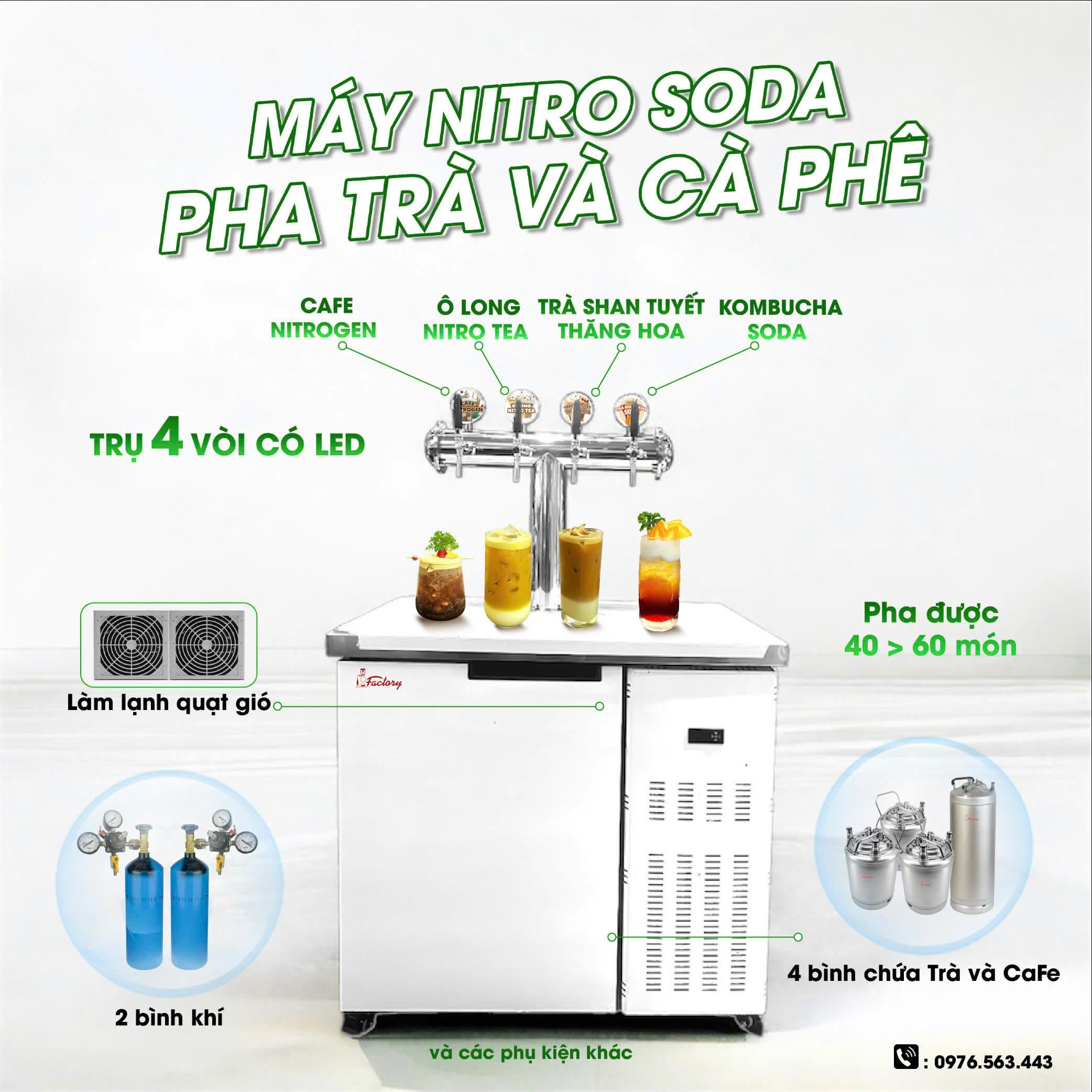 Bảng giá máy Nitro Soda 4 vòi
