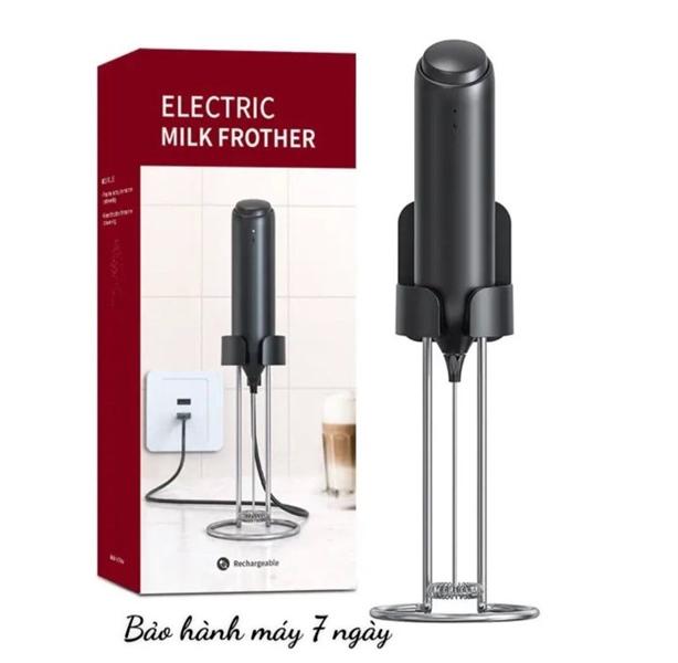 Máy tạo bọt sạc điện giá đỡ